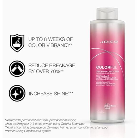 Joico Colorful Anti-Fade Conditioner, 33.8 fl oz, NEW - Picture 2 of 3